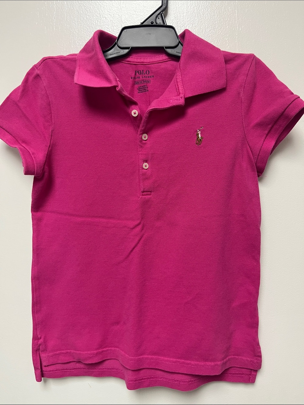 Polo by Ralph Lauren Girls' Hot Pink Short-Sleeve Polo